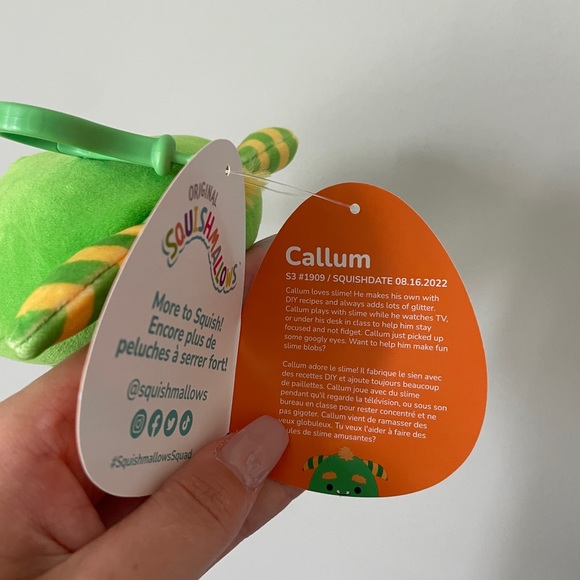 Callum the Monster Squishmallow Clip - Picture 3 of 3